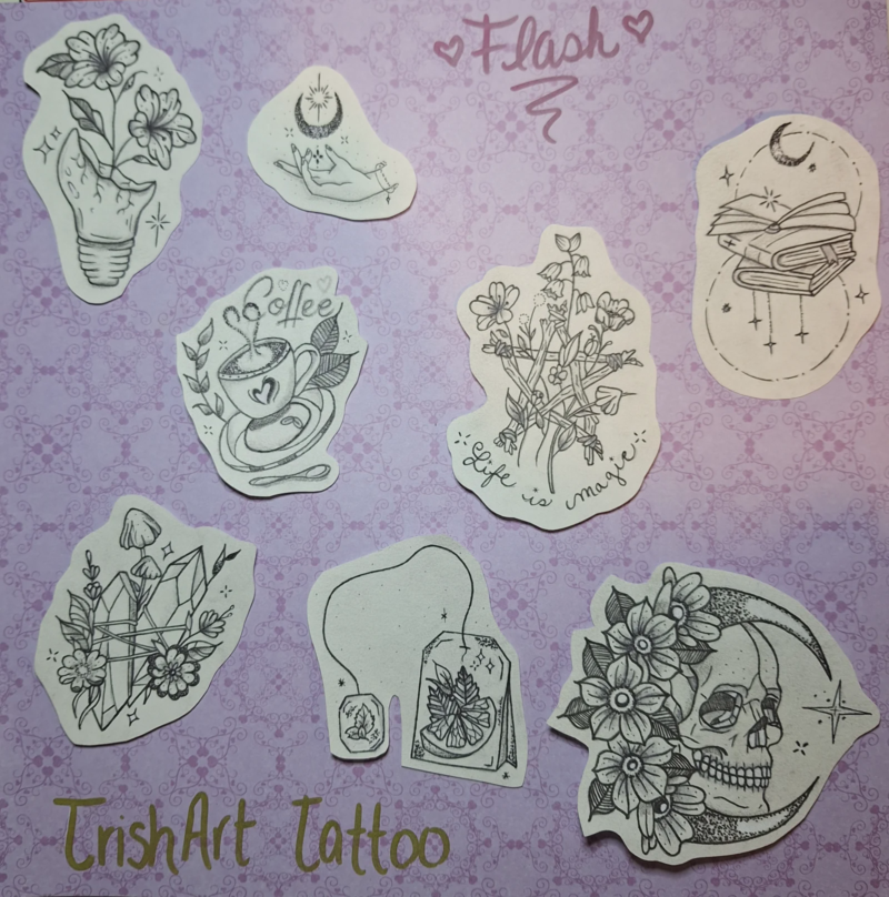 Flash de TrishArt tattoo à 200 $, dessin 2