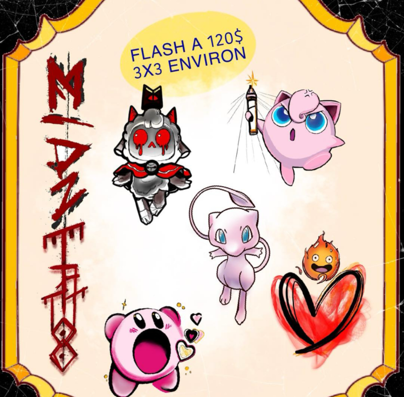 Flash de MPi à 120 $, dessin 2